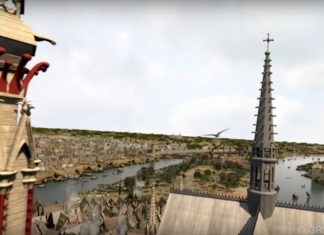 Paris in the Middle Ages in 3D as the birds fly — Follow the swallows