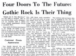 Four Doors to The Future: Gothic Rock is Their Thing